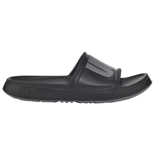 Black white and grey ugg slides best sale