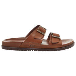 Men's - UGG Buckle Sandals - Brown