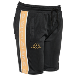 Boys' Grade School - Kappa Logo Tape Aedi Shorts - Black/Orange