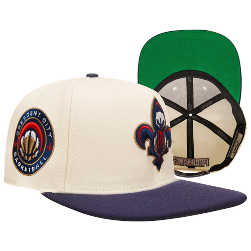 

Pro Standard Pro Standard Pelicans Championship Evolution Wool Snapback - Adult Eggshell/Midnight Navy Size One Size