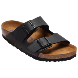 Men's - Birkenstock Arizona Soft Footbed  - Black/Black