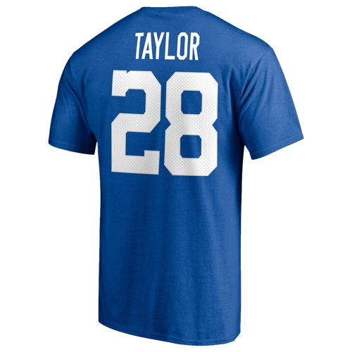 Shop Fanatics Mens Jonathan Taylor  Colts Icon Name & Number T-shirt In Royal