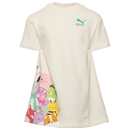 

Girls Preschool PUMA PUMA x Squishmallows French Terry S/S High-Neck Dress - Girls' Preschool White/Multi Size 5