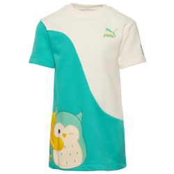 Girls' Preschool - PUMA x Squishmallow French Terry Colorblocked Dress - White/Teal