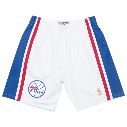 

Mitchell & Ness Mens Mitchell & Ness 76ers Swingman Shorts - Mens White Size XL