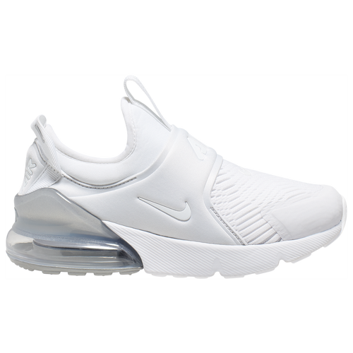 

Boys Preschool Nike Nike Air Max 270 Extreme - Boys' Preschool Shoe White/White/Metallic Silver Size 11.0