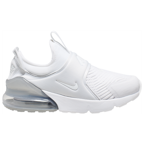 

Nike Boys Nike Air Max 270 Extreme - Boys' Preschool Running Shoes White/White/Metallic Silver Size 11.0