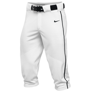 mens nike baseball pants white with navy piping