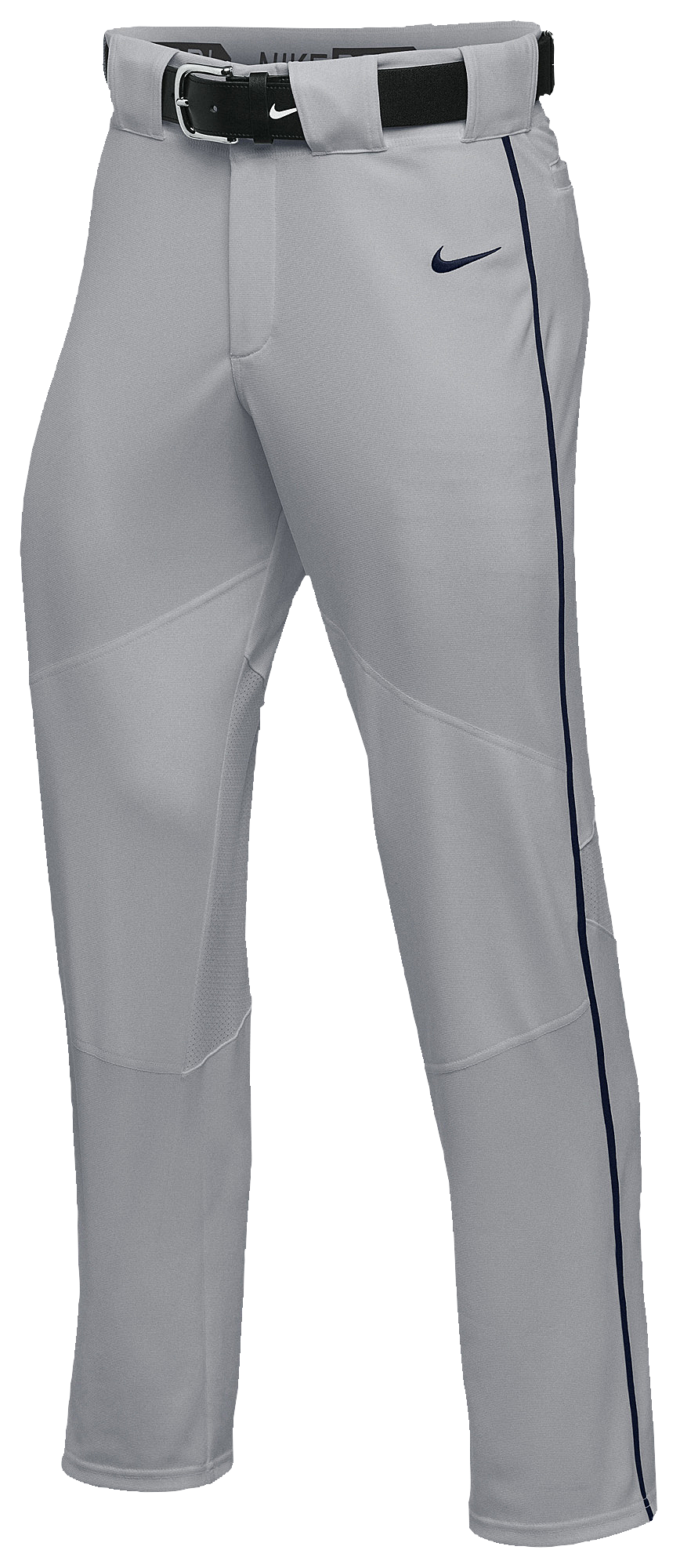 nike white baseball pants with blue piping