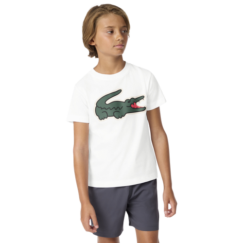 Lacoste Boys Logo T-shirt In White