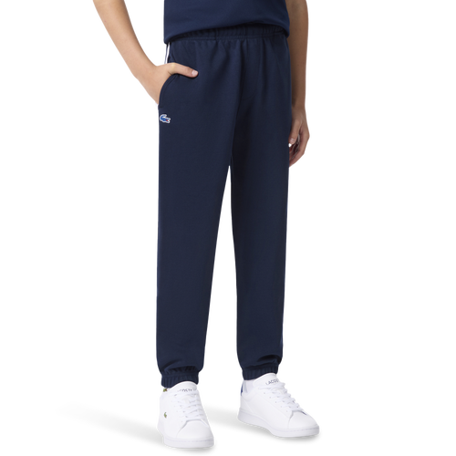 Lacoste Boys   Contrast Seam Track Pants In Blue