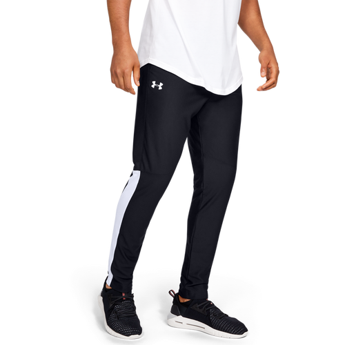 

Under Armour Mens Under Armour Twister Pants - Mens Black/White/White Size M