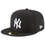 New Era Yankees 59Fifty Cap - Men's Black/White/White