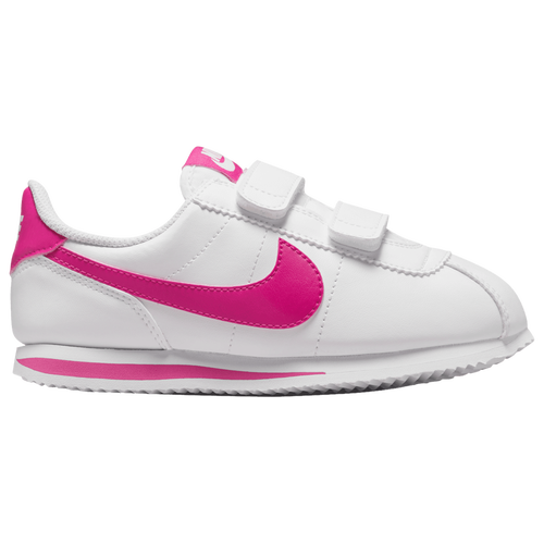 

Nike Girls Nike Cortez - Girls' Preschool Running Shoes White/White Size 2.5