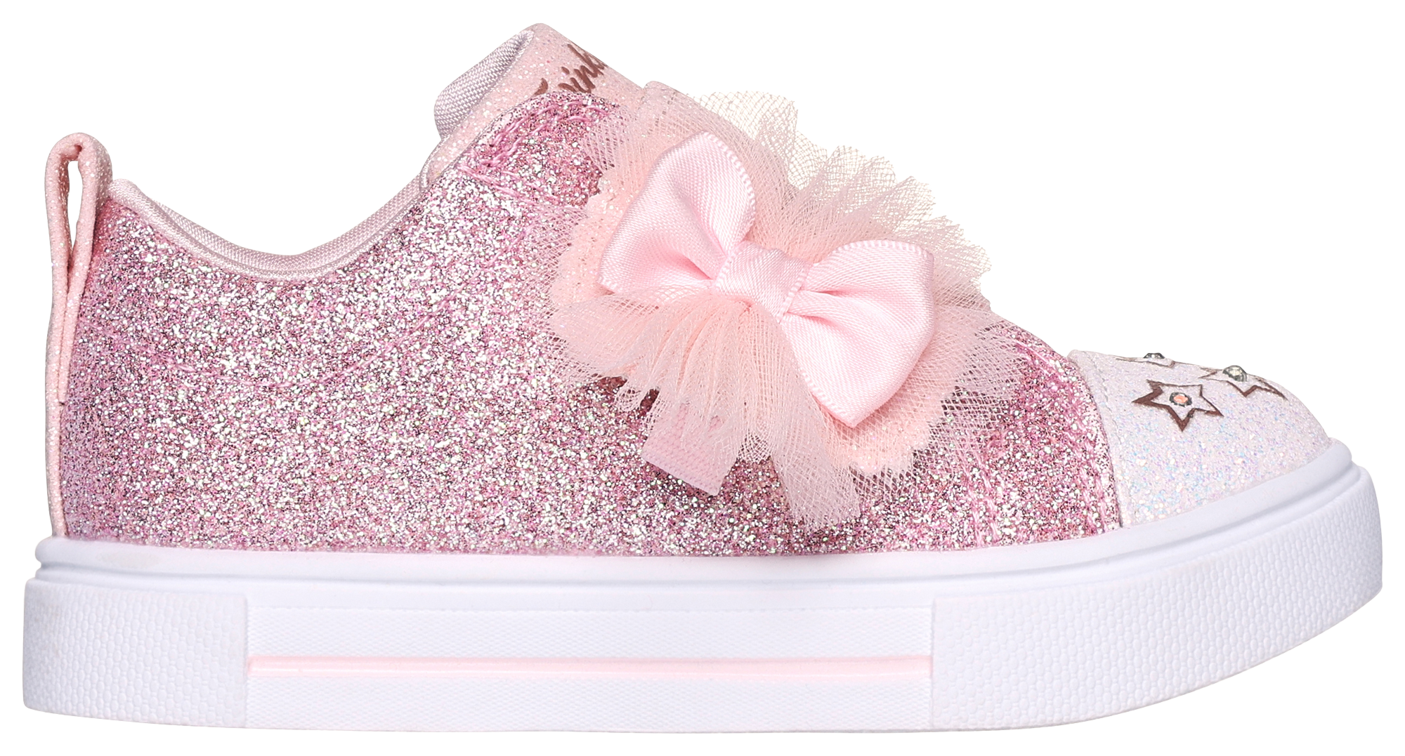 Skechers Shoutouts Glimmer Zip Sneaker - Little Kid / Big Rose Gold