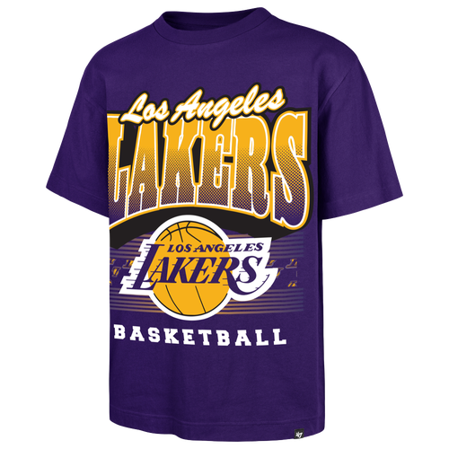 47 Brand Mens Los Angeles Lakers NBA Los Angeles Lakers Handcheck Foundation T - - Black Size XXL