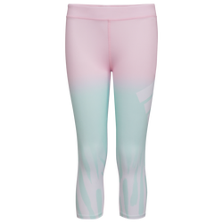 Girls' Grade School - adidas Brushed Tiger Leggings - Pink/Green