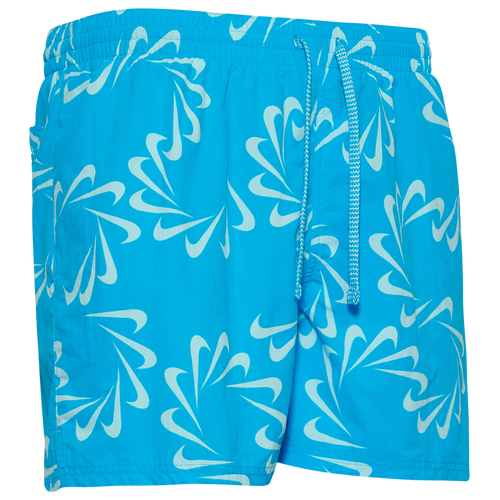 Nike Men s Swoosh Line Swim Trunks Blue Lightning Swimoutlet