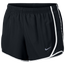 Nike Tempo Shorts - Girls' Grade School Black/White/Reflective