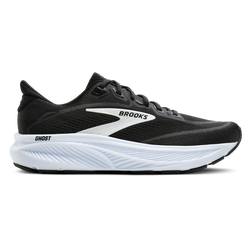 Women's - Brooks Ghost 18 Wide - Black/White/Grey