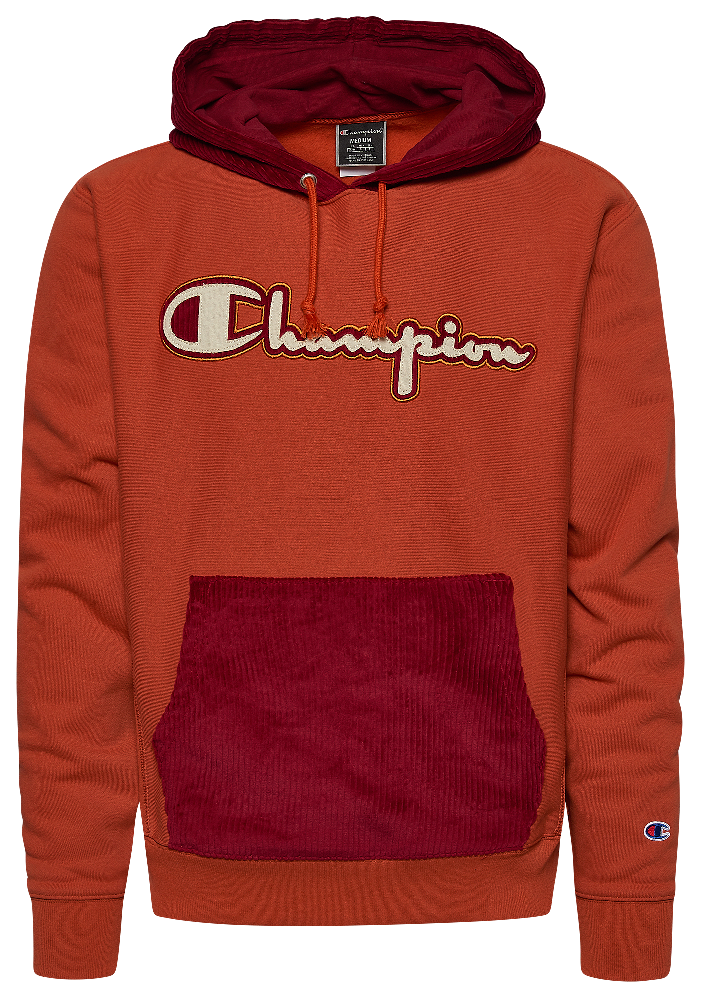 champion hoodie mens orange