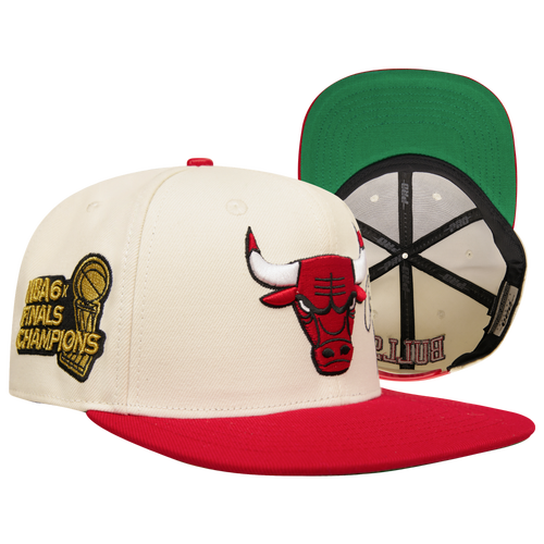 

Pro Standard Pro Standard Bulls Championship Evolution Wool Snapback - Adult Eggshell/Red Size One Size