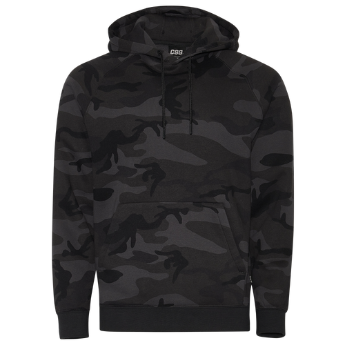 

CSG Mens CSG Fleece Pullover Hoodie - Mens Black Camo/Gray Size M