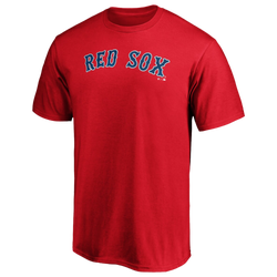 Men's - Fanatics Red Sox Official Wordmark T-Shirt - Red