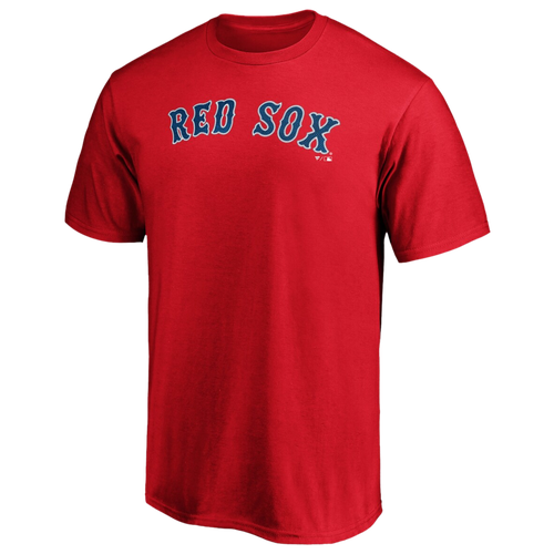 

Fanatics Mens Boston Red Sox Fanatics Red Sox Official Wordmark T-Shirt - Mens Red Size M