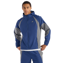 Men's - New Balance Abzorb 2000 Track Jacket  - Blue Oyster/Grey