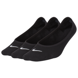 Women's - Nike 3PK Studio Lightweight Footie - Black/White