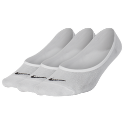 Women's - Nike 3PK Studio Lightweight Footie - White/Black
