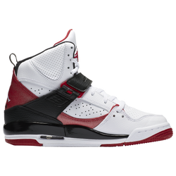 Boys' Grade School - Jordan Flight 45 High - White/Gym Red/Black