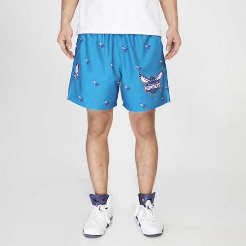 

Pro Standard Mens Pro Standard Hornets Mini Logo Woven Short - Mens Teal/Teal Size L