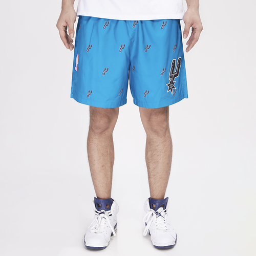 

Pro Standard Mens Pro Standard Spurs Mini Logo Woven Shorts - Mens Teal/Teal Size XL