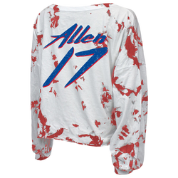 Women's - Majestic Threads Bills Off Shoulder TD L/S V-Neck T-Shirt - White