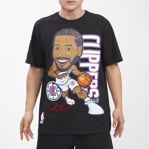 

Pro Standard Mens Kawhi Leonard Pro Standard Clippers Player Drive T-Shirt - Mens Black/Black Size S