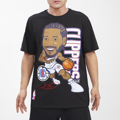 

Pro Standard Mens Kawhi Leonard Pro Standard Clippers Player Drive T-Shirt - Mens Black/Black Size L