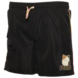 Girls' Grade School - PUMA x Squishmallows Woven Cargo Shorts - Gold/Black