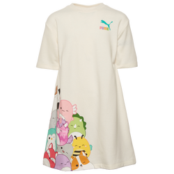 Girls' Grade School - PUMA x Squishmallows French Terry S/S High-Neck Dress - White/Multi