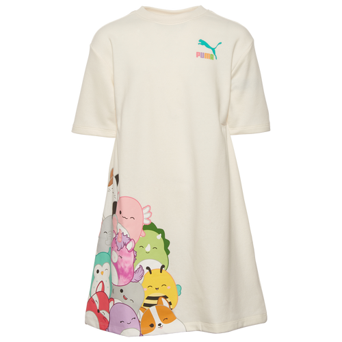 

PUMA Girls PUMA x Squishmallows French Terry S/S High-Neck Dress - Girls' Grade School White/Multi Size S