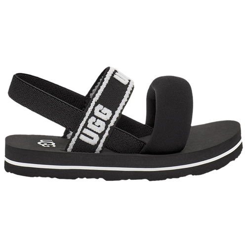

Girls Infant UGG UGG Zuma Sling Slides - Girls' Infant Shoe Black/Black Size M