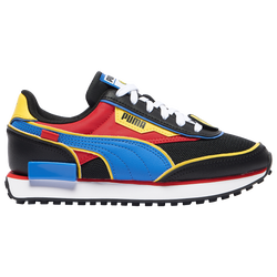 Boys' Grade School - PUMA Future Rider Smiley - Black/Red/Blue