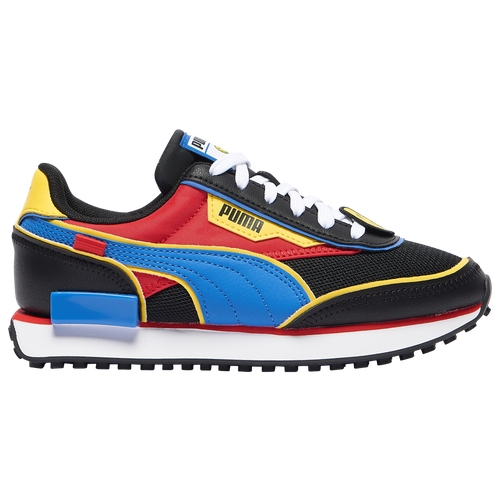 Shop Puma Boys  Future Rider Smiley In Black/red/blue