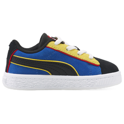Boys' Toddler - PUMA Suede Smiley - Black/Blue/Yellow
