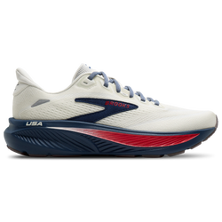 Men's - Brooks Ghost 18 - Coconut/Red/Blue