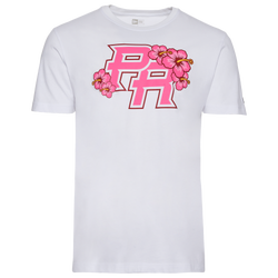Men's - New Era Puerto Rico Roses T-Shirt - White/Pink