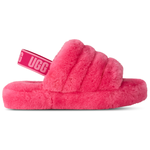 GIRLS - UGG Fluff Yeah Slides - Sachet Pink/Deep Coral