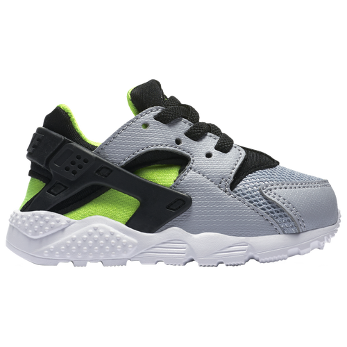 Nike Boys' Little Kids' Huarache Run Casual Shoes In Gray/green