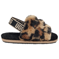 UGG WOMENS FLUFF YEAH SLIDE, LEOPARD – OZNICO